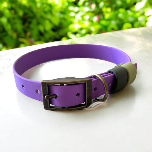 MEDIUM Biothane®️ collar in AMETHYST