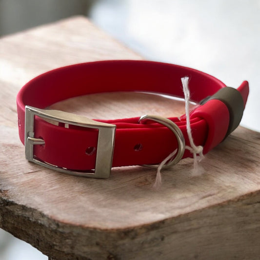 MEDIUM Biothane®️ collar in RED