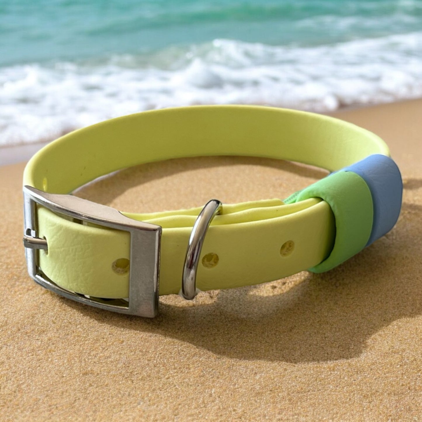 SMALL Biothane®️ collar in PASTEL YELLOW