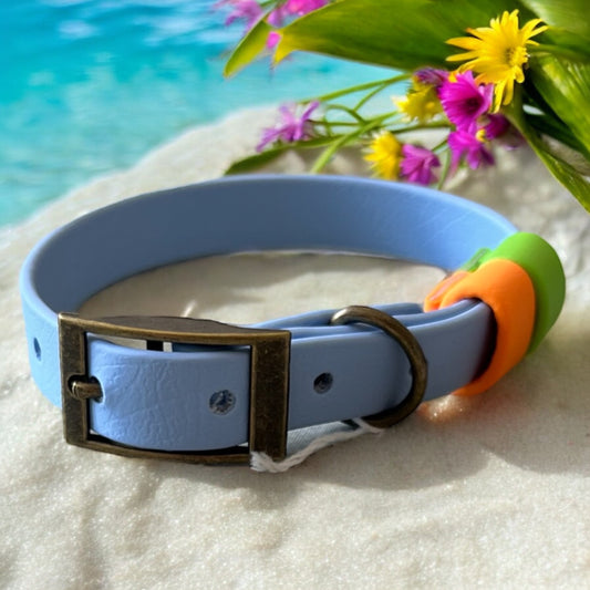 SMALL Biothane®️ collar in POLAR BLUE