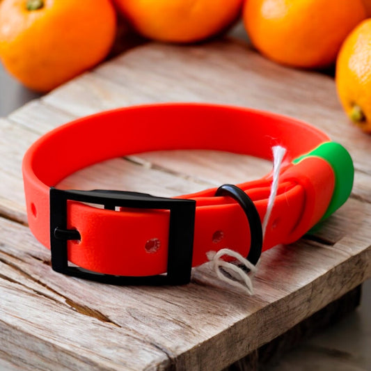 MEDIUM Biothane®️ collar in ORANGE