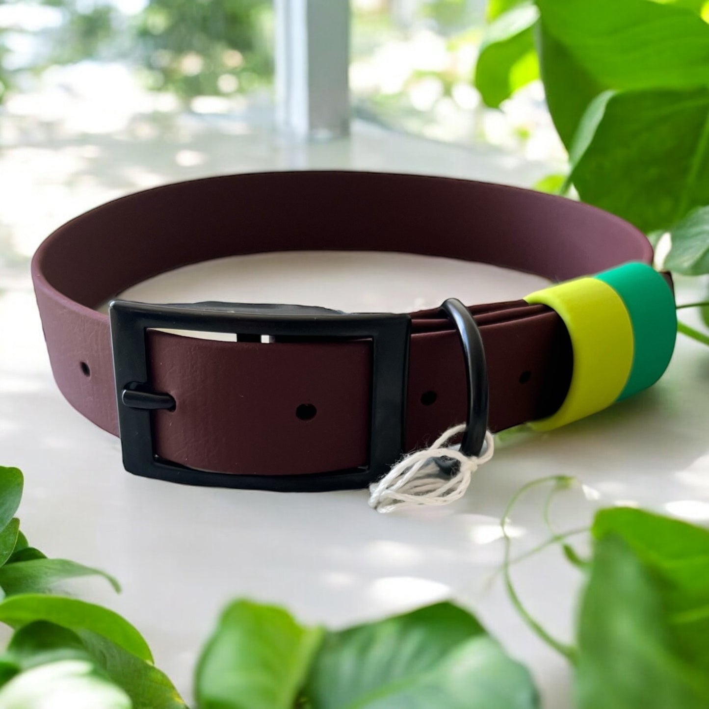 LARGE Biothane®️ collar in SADDLE BROWN