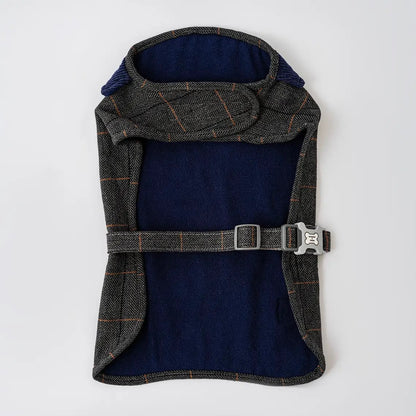 Hugo & Hudson Checked Tweed Fleece Dog Jacket