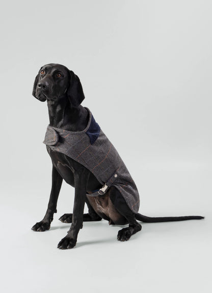 Hugo & Hudson Checked Tweed Fleece Dog Jacket