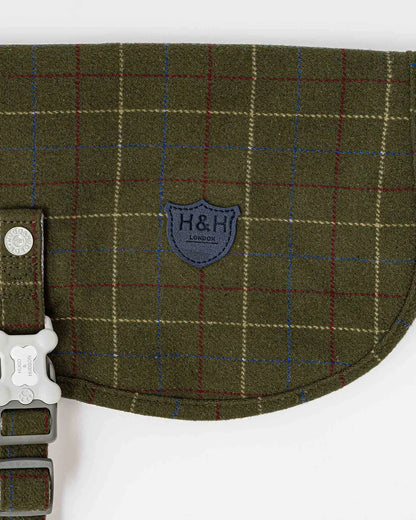 Hugo & Hudson Checked Tweed Fleece Dog Jacket