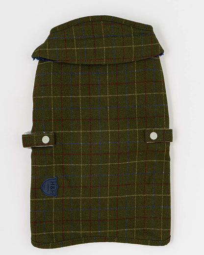 Hugo & Hudson Checked Tweed Fleece Dog Jacket